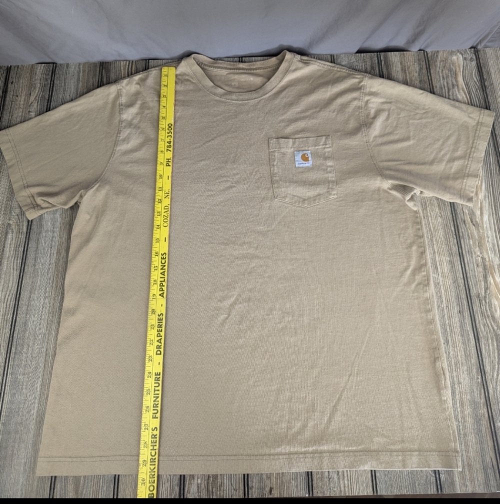 Carhartt Men's Tan Pocket T-Shirt